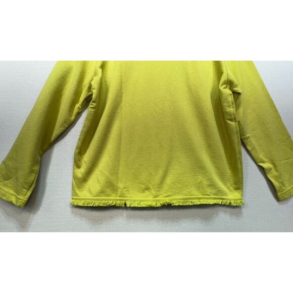 Vintage Silver Wear Womens Cardigan Sweater Size L Petite Lime Green Button-Up - Picture 9 of 10